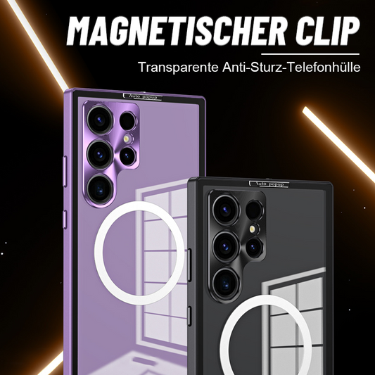 Magnetische Klemme Transparente Anti-Tropfen Handyhülle